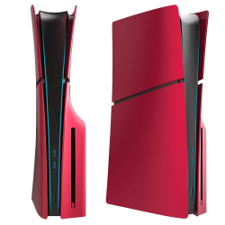 façade ps5 slim volcanic red