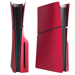 façade ps5 slim volcanic red
