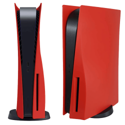 coque rouge pour PlayStation 5