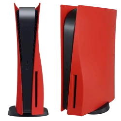 coque rouge pour PlayStation 5