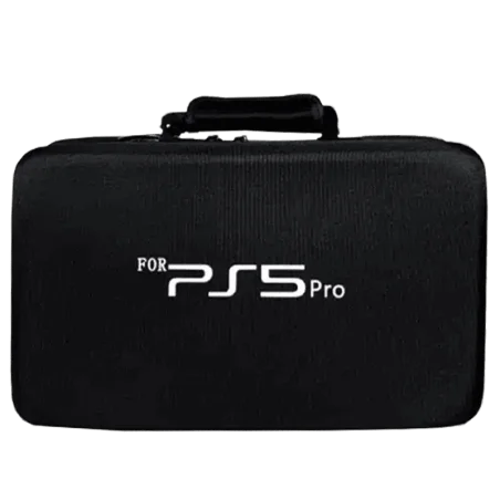 Valise PS5 Pro: Pour Console, 2 Manettes Et Casque - Noir