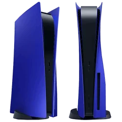 coque bleue installée sur PS5 Disc