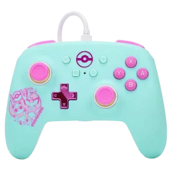 Manette Switch filaire PowerA Pokémon Sweet Friends avec boutons mappables