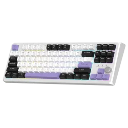 Clavier Magegee SKY87 RGB Violet Clair 85% - Switch Ivory White