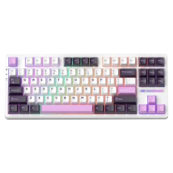 Clavier Magegee Light87 RGB Violet Clair  80% - Switch Ivory White