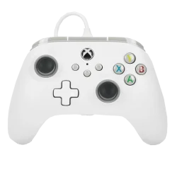 Manette Xbox Filaire - PowerA - Blanc - vue de face