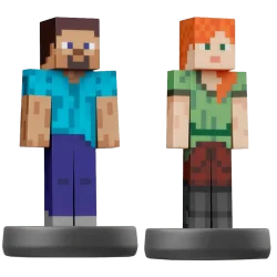 Amiibo Steve & Alex - Super Smash Bros