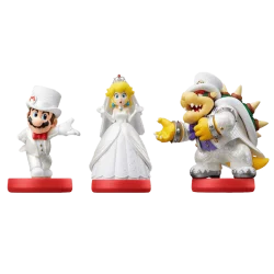 Amiibo Bowser+Peach+Mario (Tenue De Mariage) - Super Mario