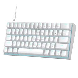 Clavier Magegee MK-Star6 RGB Blanc 60% - Switch Red