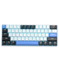 Clavier Magegee MK-Star61 RGB Noir et Blanc 60% - Switch brown
