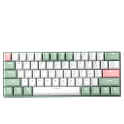Clavier Magegee MK-Star61 RGB Blanc et Vert - Switch Ginger Cat