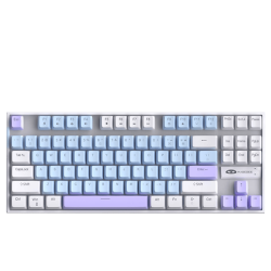 Clavier Magegee MK-Star RGB Blanc et Bleu 80% - Switch Blue