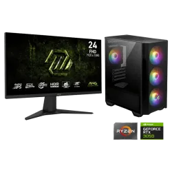 Setup PC Gamer Snake Ryzen 5 RTX 3050 + MSI 240 Hz