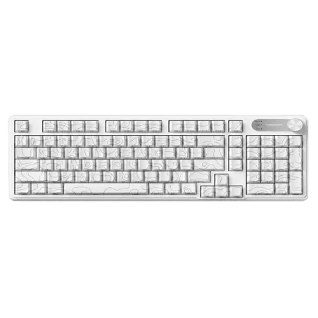 Clavier sans fil MageGee GK960 95% RGB blanc