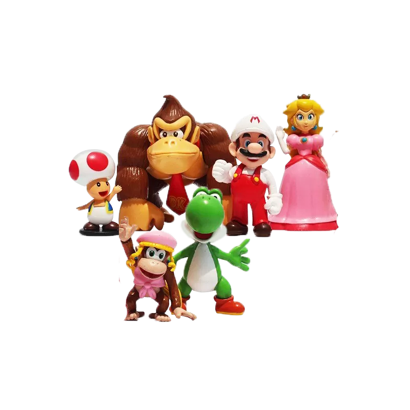 Lot de 6 Figurines Mario Bros  - 1