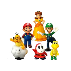 Lot de 6 Figurines Mario Bros
