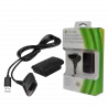 Batterie et Cable Manette Xbox 360  - 2