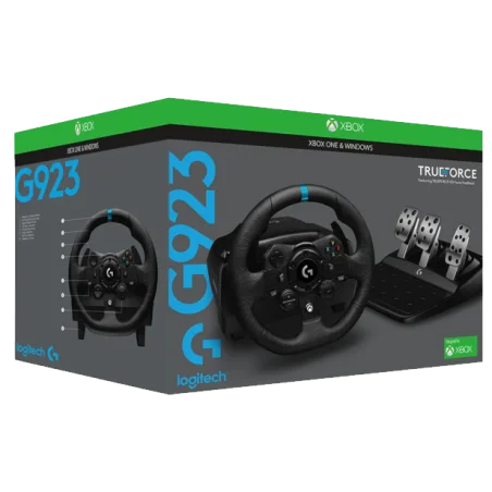 Logitech G923 TRUEFORCE : Volant de Course et Pédales  - 2