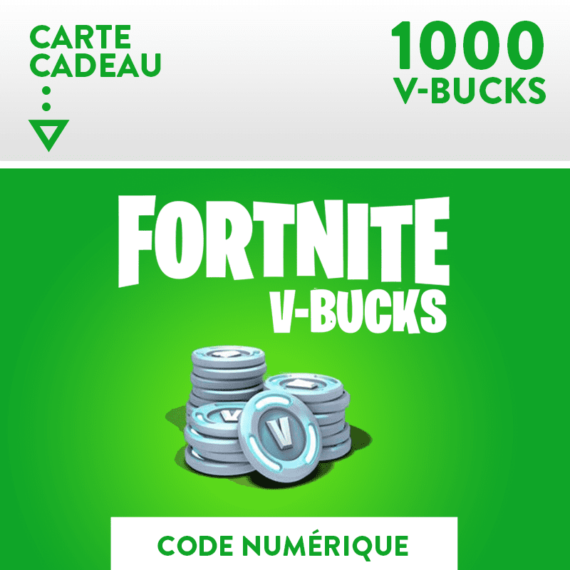 Fortnite 1000 V-Bucks carte cadeau Epic Games clé, FR