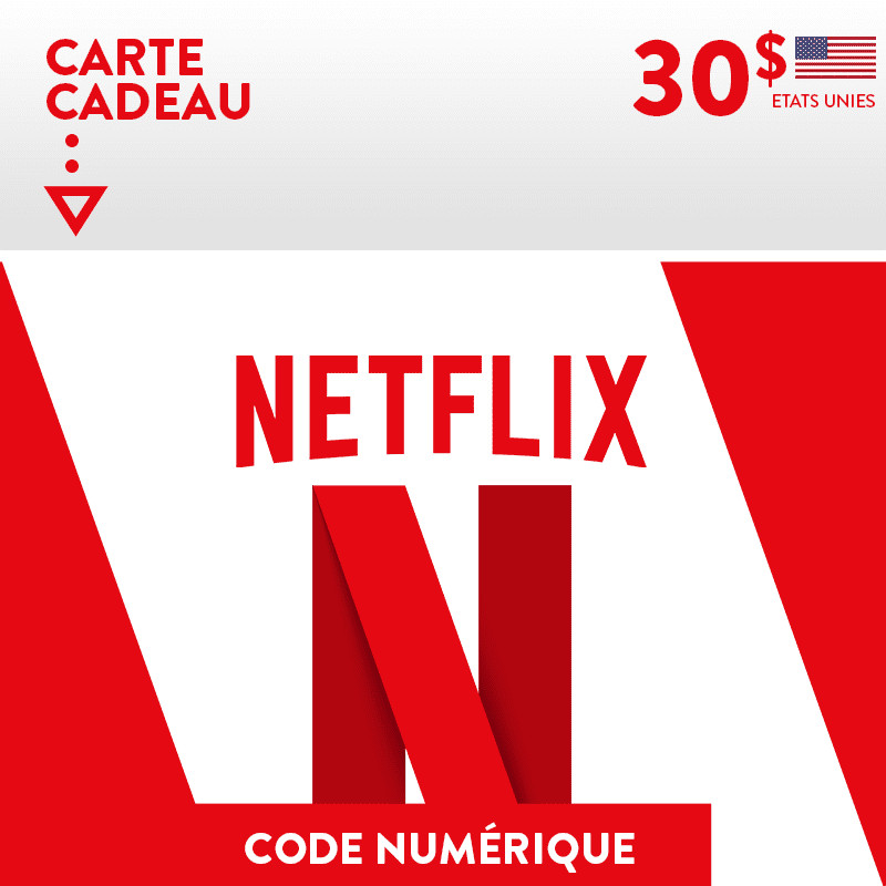 Carte Netflix - 30$ USA