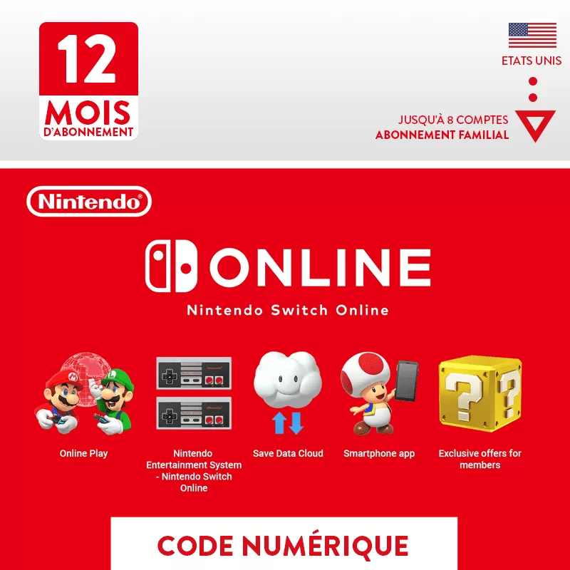 Abonnement Nintendo Online  - 1