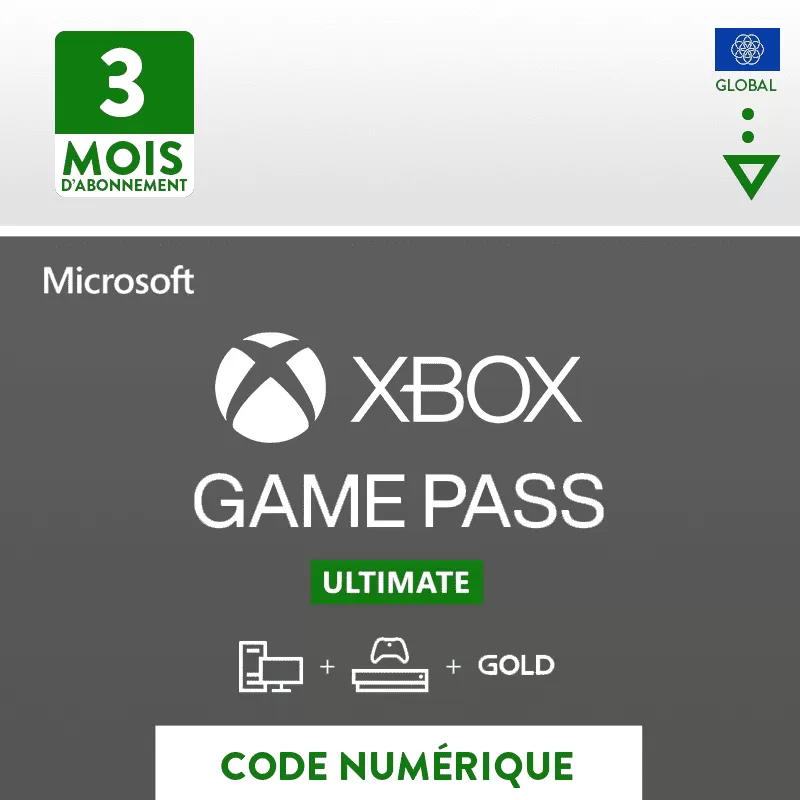 Abonnement Xbox Game Pass Ultimate 3 Mois + Abonnement Xbox Game