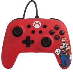 Power A Manette Filaire Rouge Super Mario Bros M Gold pour Nintendo Switch