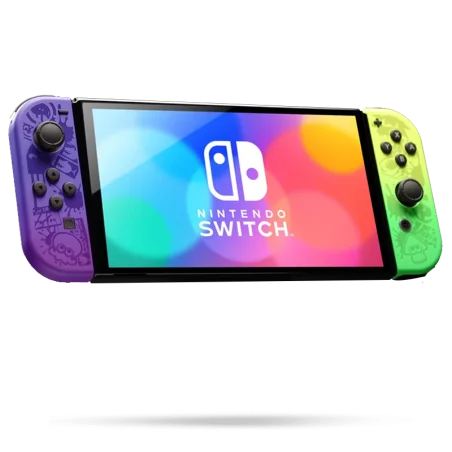 Console Nintendo Switch OLED Splatoon 3 avec connectivité LAN et support réglable