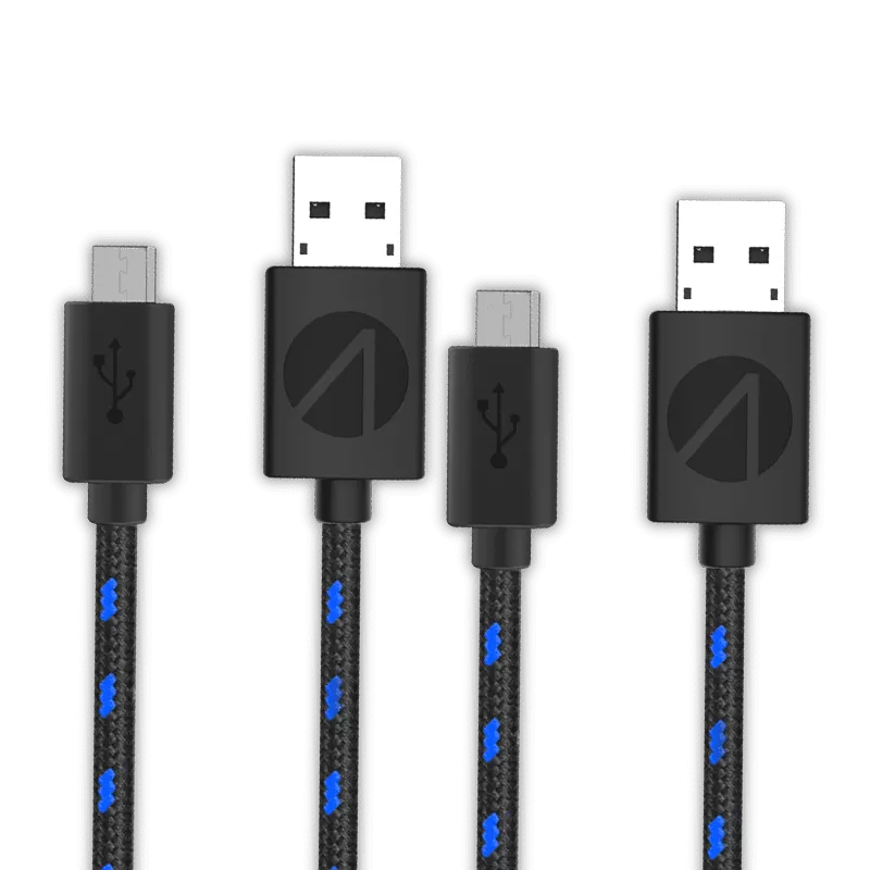 Pack de 2 cables Manette PS4