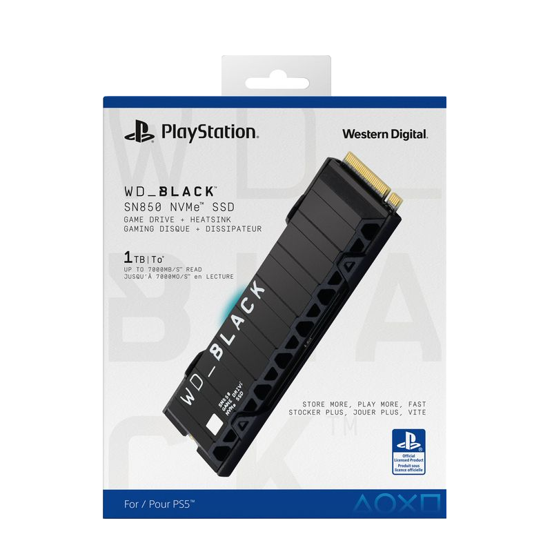 Disque SSD NVMe - WD Black - Licence Officielle Playstation