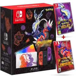 Pack : Nintendo Switch Oled Edition Pokémon Scarlet & Violet  - 1