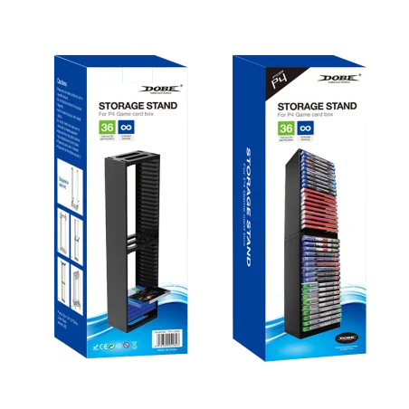 Stockage Disque de jeu - 36 Disques  - Dimensions : 13,5 x 13,3 x 38,8 cm