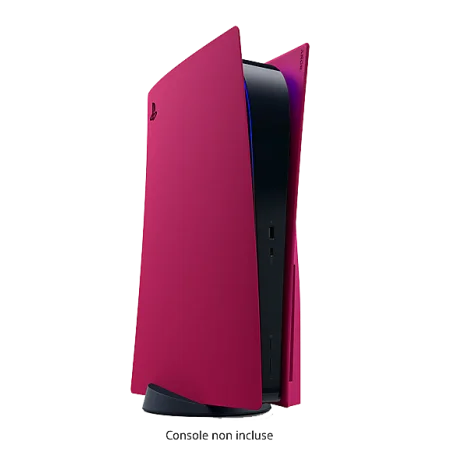 Façades pour console PS5 - Rouge - Facile à fixer : clic de verrouillage audible