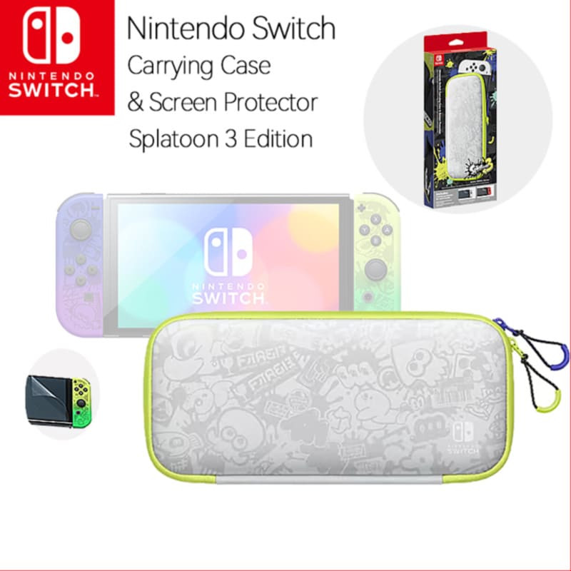 Sacoche Nintendo Switch - Edition Splatoon 3 + Protecteur d'écran