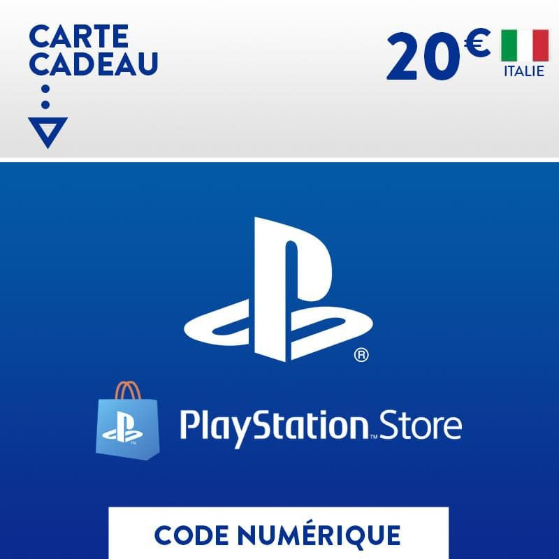 Carte PlayStation - 20€ PSN - Italie