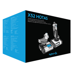 Logitech G X52 HOTAS - Commande des gaz et joystick de simulation