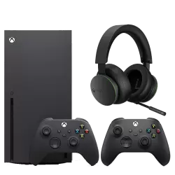 Pack : XBOX Serie X double manette + Casque  - 1