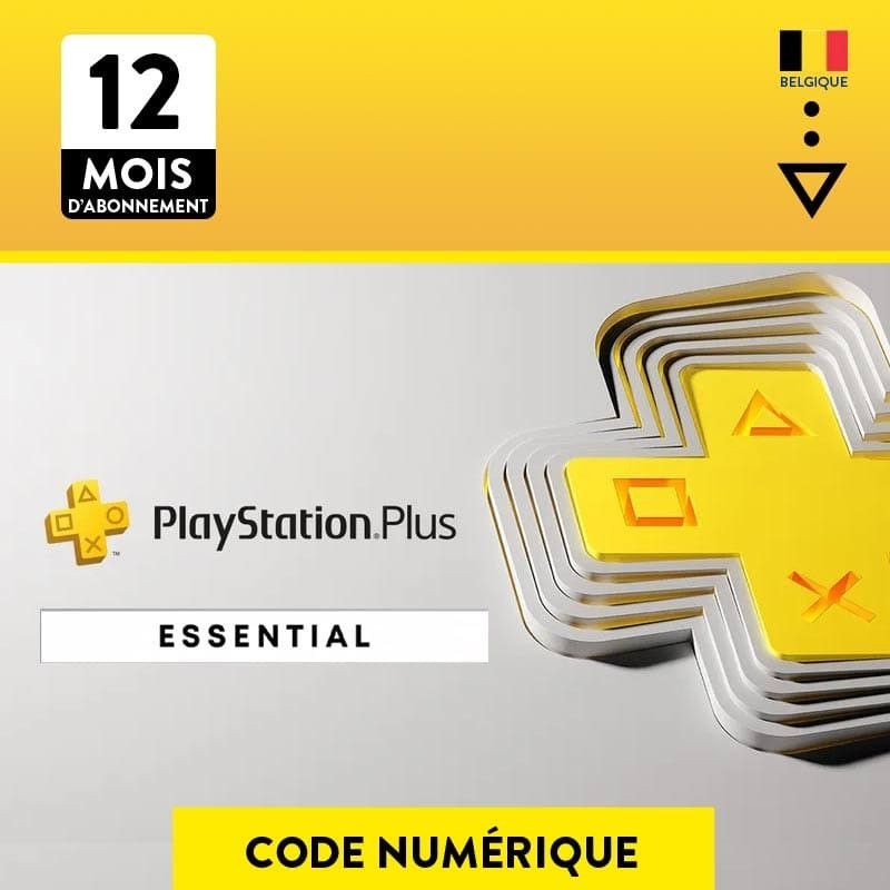Abonnement PS Plus Essential - 12 Mois - BE