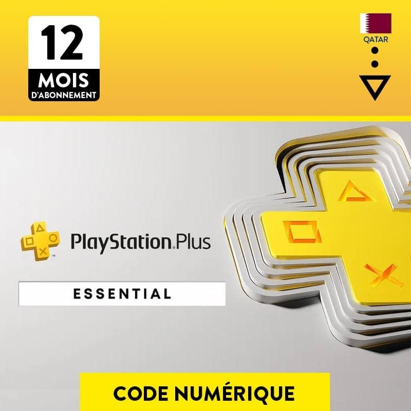 Abonnement PS Plus Essential - 12 Mois - QAT