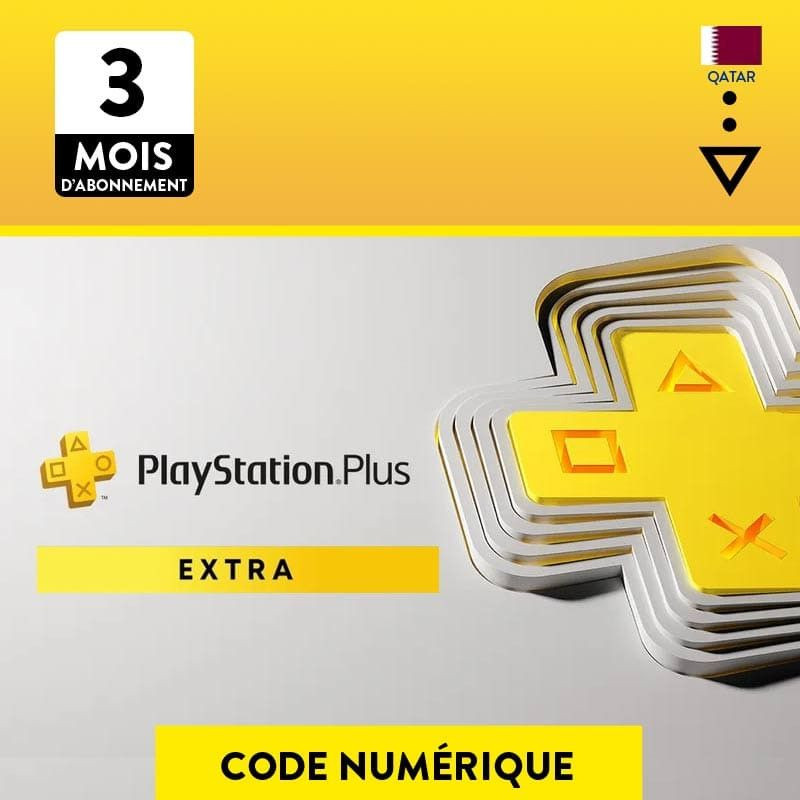 Abonnement PS Plus Extra - 3 Mois - QAT