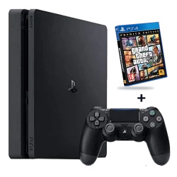 Playstation 4 Slim 500Go + Grand Theft Auto V : Édition Premium  - 1