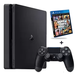 Playstation 4 Slim 500Go + Grand Theft Auto V : Édition Premium  - 1