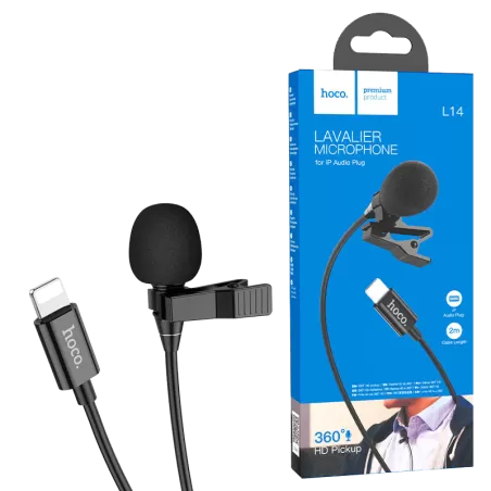 Lavalier Microphone Lightning - Hoco L14  - 1