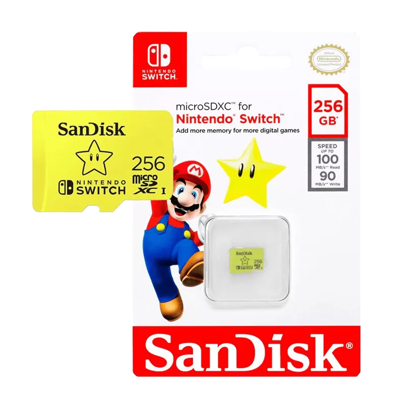 Nouvelle Carte Mémoire Sandisk Pour Nintendo Switch Carte